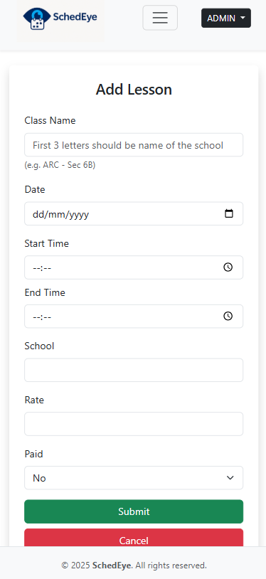 SchedEye Mobile Preview 3